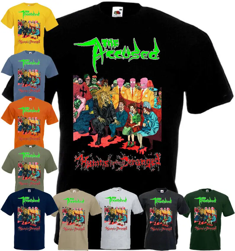 The Accused Hymns For The Deranged T-shirt hardcore all colors all sizes S-5XL