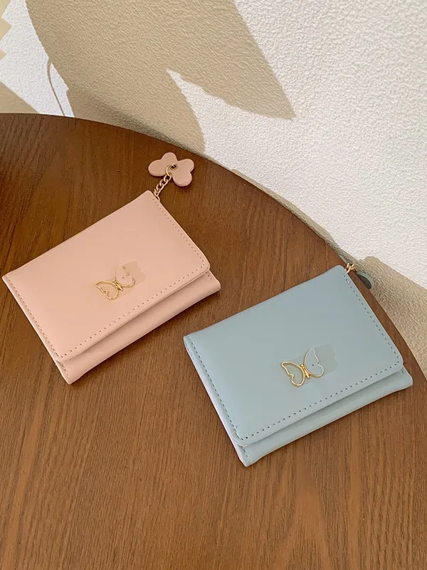 الحب قلادة القوس حافظة للبطاقات الجلدية حافظة للبطاقات السوار المفاتيح سيليكون مطرز سوار جلد شرابة فراشة المحفظة الإسورة #4