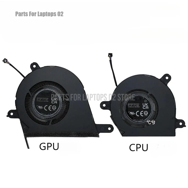L+New Laptop CPU+GPU Fan ASUS Zenbook Pro 14 Duo OLED UX8402Z UX8402ZA UX8402ZE DC12V 0.5A