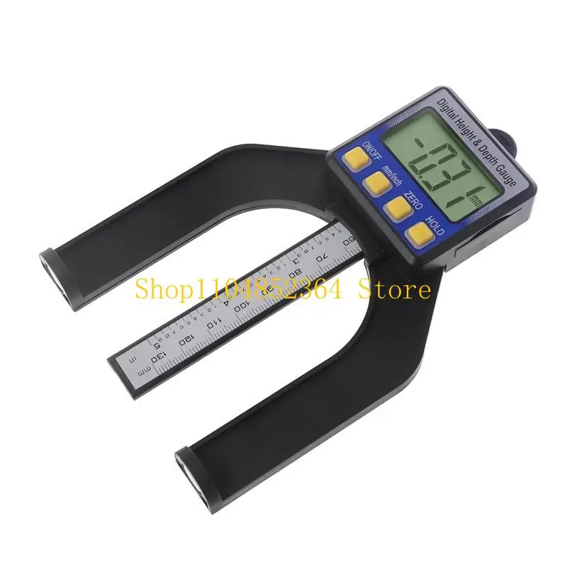652F Mini Height Gauge Depth Gauge for Saw Table Thickness Gauge with Feet