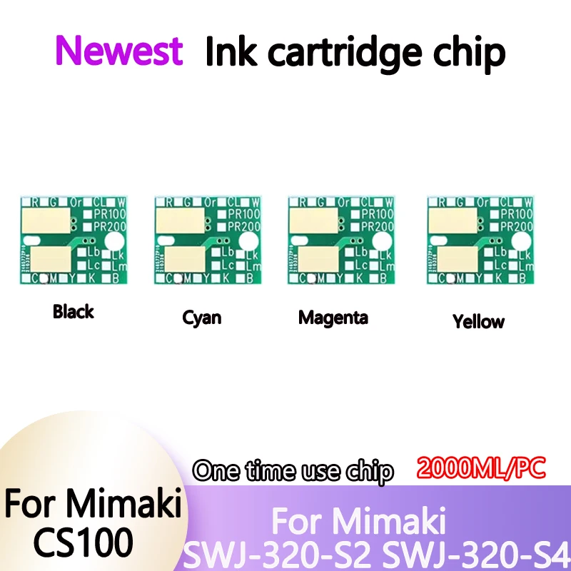 Одноразовый чип для бутылок с чернилами на 2000 мл CS 100 для Mimaki UJF 3042 UJF 6042 SWJ-320-S2 SWJ-320-S4