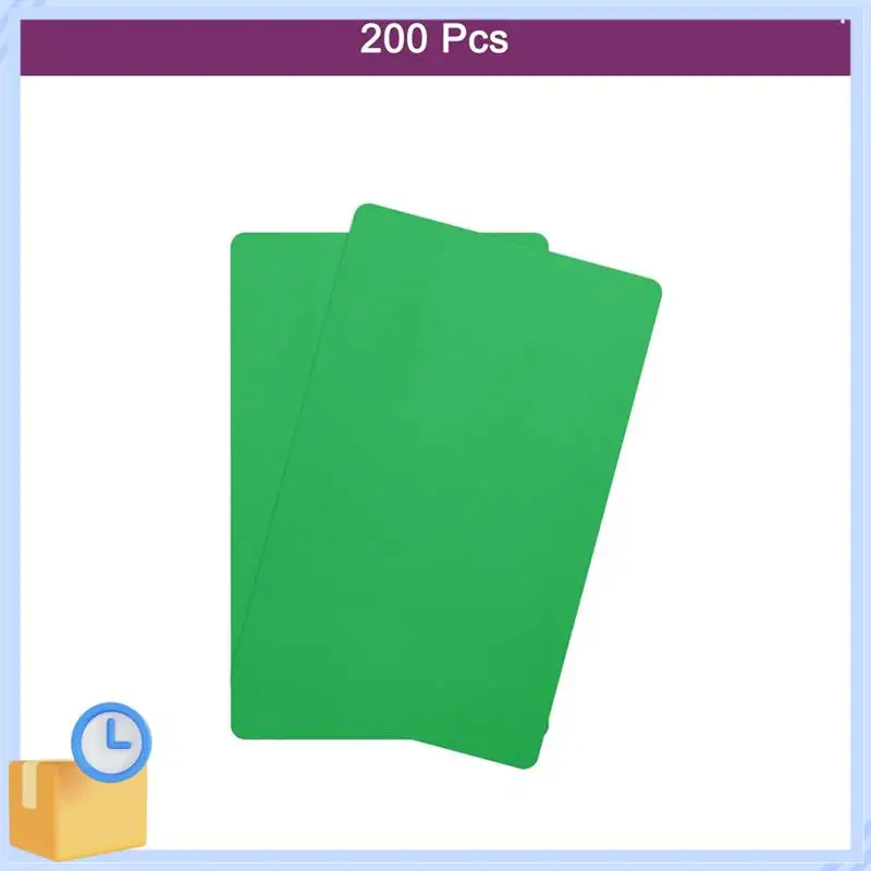 Populaire 200 Stuks Metalen Visitekaartje Blanks, 1/64 INCH Dikke 3.4X2 Inch Aluminium Lasergravure Materialen Unieke Kaarten