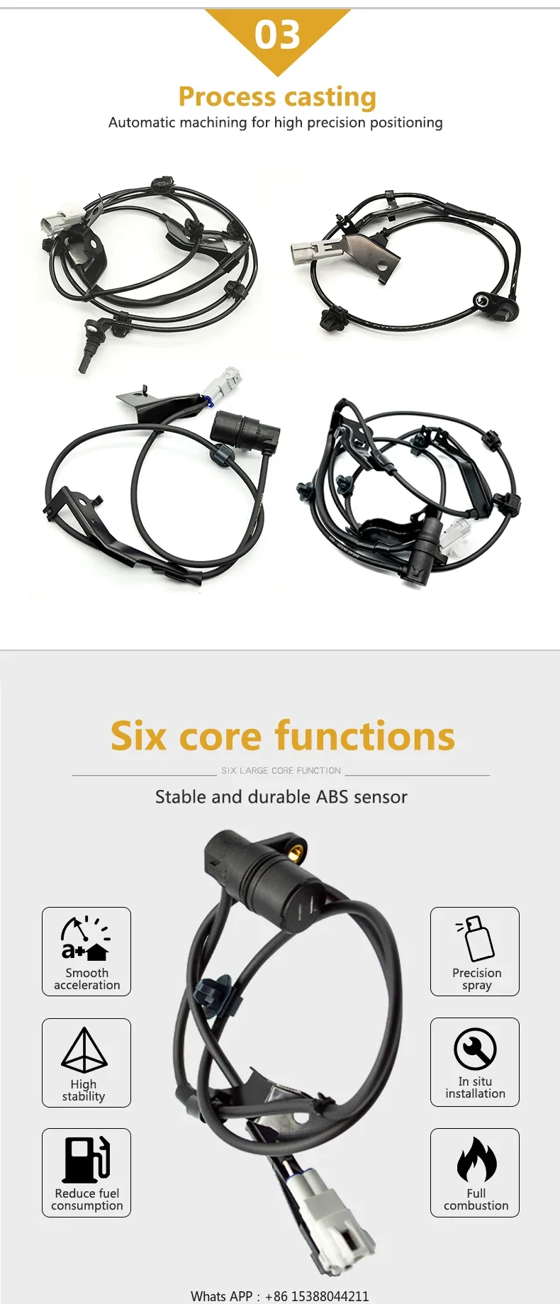 

Factory Price Brand New Wholesale High Accuracy Auto Parts ABS Wheel Speed Sensor 47900-4CE2A For Nissan Rogue 2014-2017