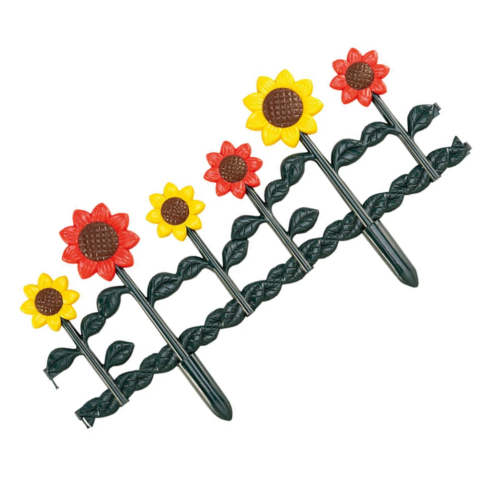 

Sunflower Fence Barriers Yard Edge Border Plastic Landscape Fencing Outdoor Plastic Landscape Fence Decorative Panels