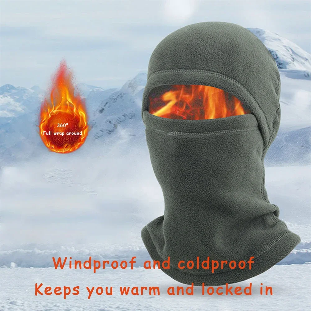 

Winter Warm Outdoor Riding Full Face Mask Covers Balaclava Fleece Motorcycle Fishing Skiing Face Mask Warm Windproof Cover Hat