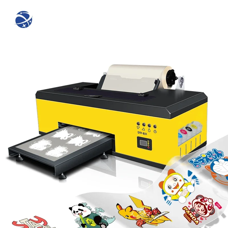 Yunyi A3 30cm 33cm R1390 white ink DTF Printer Printing Machine Heat Transfer Pet Film Dtf Printer for Epson inkjet printer