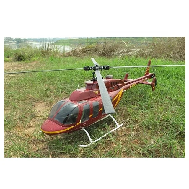 Helicopter Fuselage 470 size BELL 407 Red Gold Painting KIT Version Remote Control Model Toys