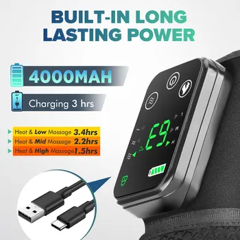 Intelligent Electric Heating Knee Protection Massage Warm Compress Joint Protection Neck Shoulder Knee Vibration Device 6