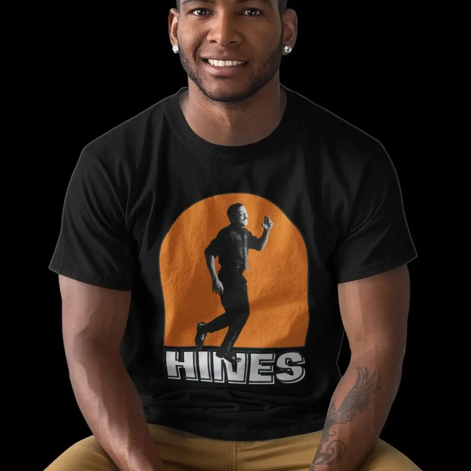 Gregory Hines Adult Heavyweight T Shirt vintage Washed Casual designer clothes Slightly graphic Unisex Breathable fashion homme