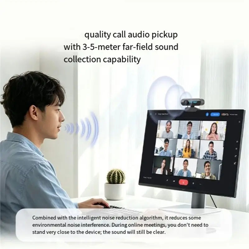 New Arrivals-For Live Broadcast Conference Work USB Webcam 1080P Noise Reduction Auto-Focal Video Beauty Camera Privacy