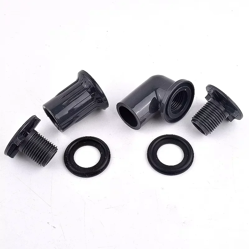 

20/25mm PVC Pipe Elbow Drain Connector Aquarium Fish Tank Thicken Drain Joint, Garden Watering Irrigation Drainage Tube Fittings