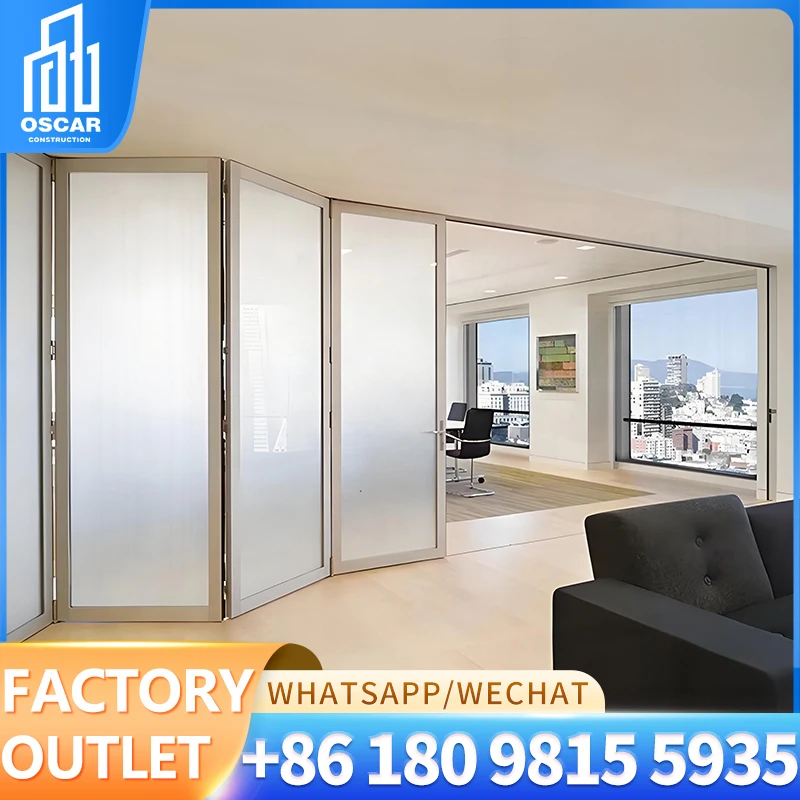 

Customizable Bifold Folding Doors for US Commercial Spaces Factory Made Bifold Door