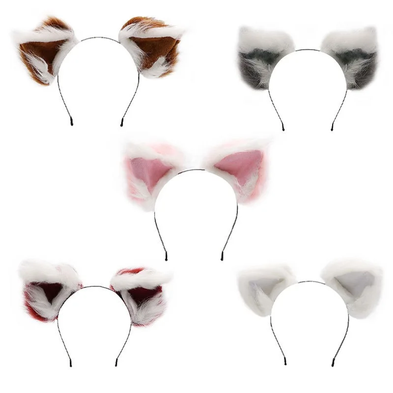 Bandeau oreilles d'animaux amusants, gants Lolita pour enfants, accessoires de Cosplay de fête