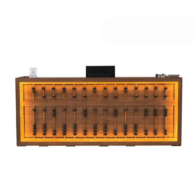 

New Chinese style checkout page Hotel Vintage Hot Pot Restaurant Hotel Premium Reception Front Desk