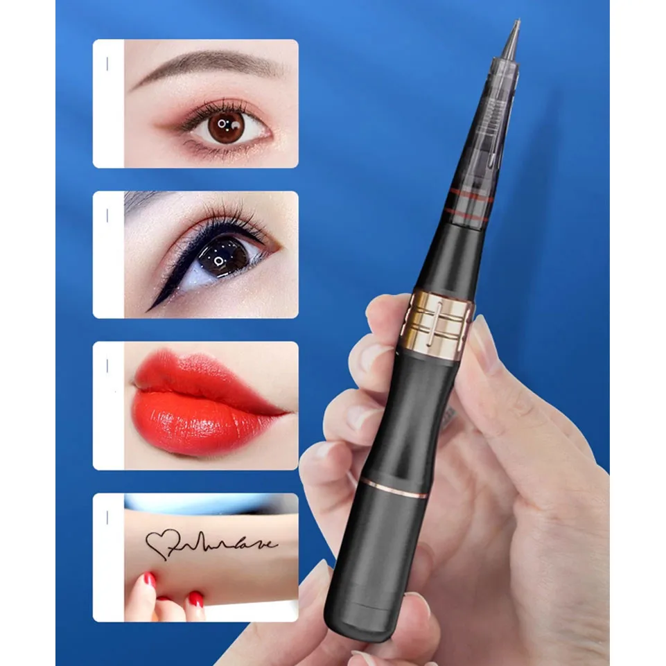 Wireless Using U7 PMU Machine 25000rpm for Semi Permanent Makeup Eyebrow Eyeliner Lips Tattoo Microshading Machine Pen Set
