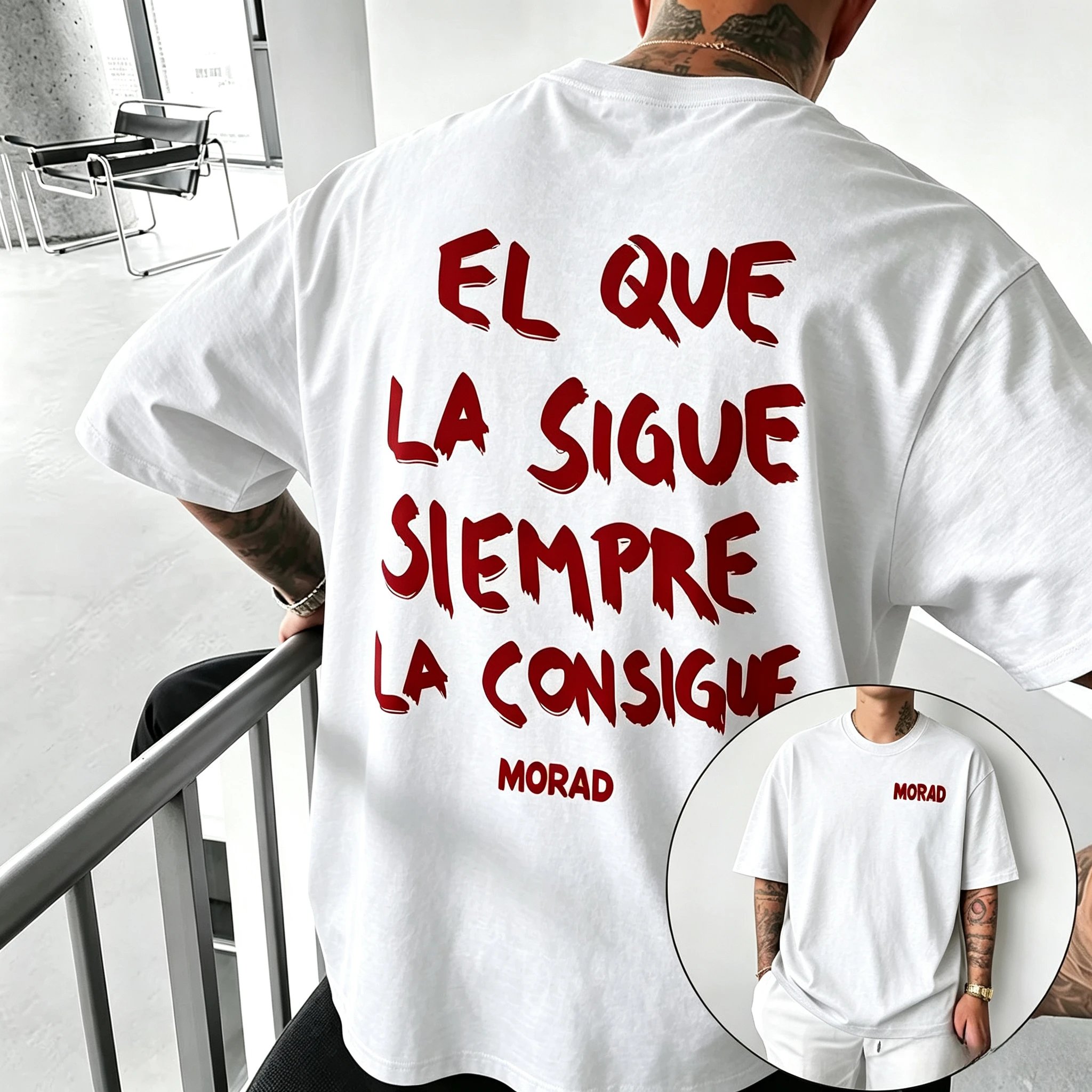 Morad Sigue Tour Album T Shirt Men Women High Quality Cotton Tee Shirt Fashion Hip Hop Short Sleeve T-shirts Streetwear