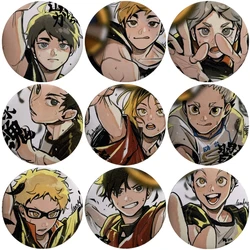 Anime Haikyuu!! Brooch Volleyball Boy High School Team Badge Pin Brooches Cartoon Bag Backpack Badge Jewelry Accessories Gift