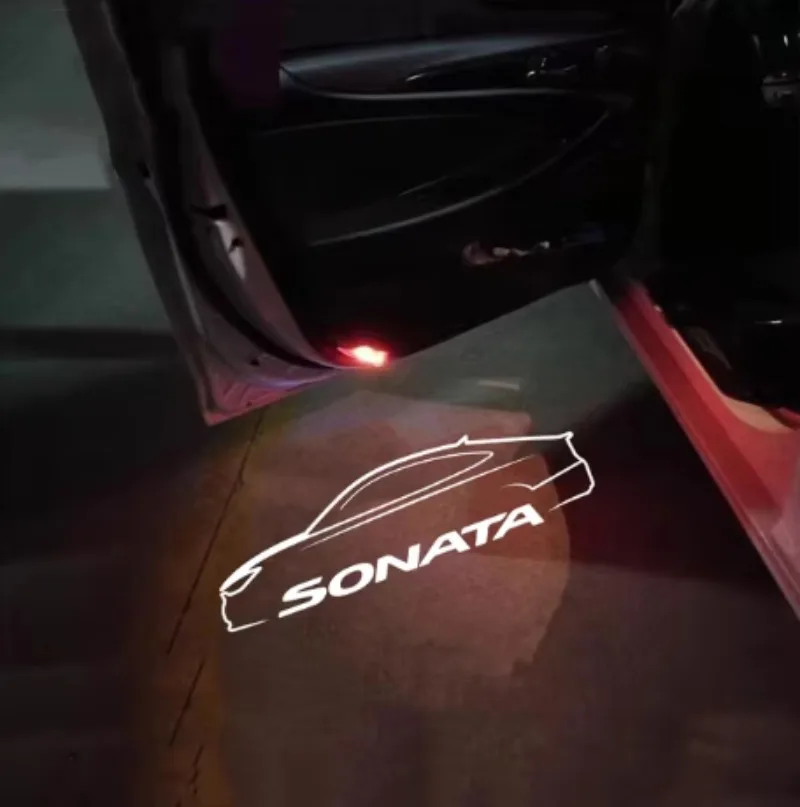 

Car Door Welcome LED Laser Logo Shadow Warning Light for Hyundai Sonata 9th Generation 2015 2016 2017 2018 2019 Accessories