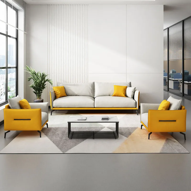 

Leather Yellow Living Room Sofas Dormitorio Kawai Waterproof Scratcher Cats Sofas Nordic Luxury Mobili Per La Casa Furniture