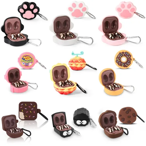 Funda para auriculares de dibujos animados 3D para Samsung Galaxy Buds Live / Buds Pro / Buds 2 / Buds2 Pro, funda protectora para auriculares, accesorios
