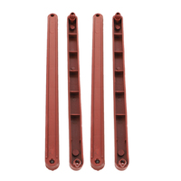 Sliders Wardrobe Guide Rails Track Cabinet Drawer Replacement Metal Slides for Drawers Brown Plastic Guides