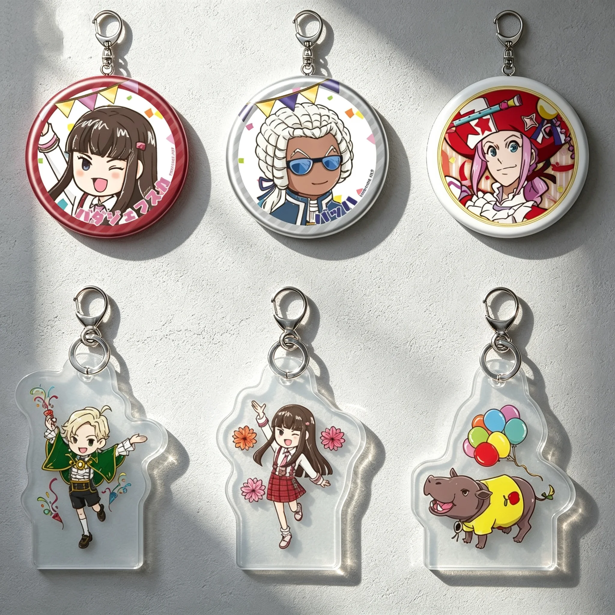 Anime ClassicaLoid Beethoven Mozart Kanae Otowa Sosuke Kagura Q-Style Acrylic Pendant Keychains Bag Decorations