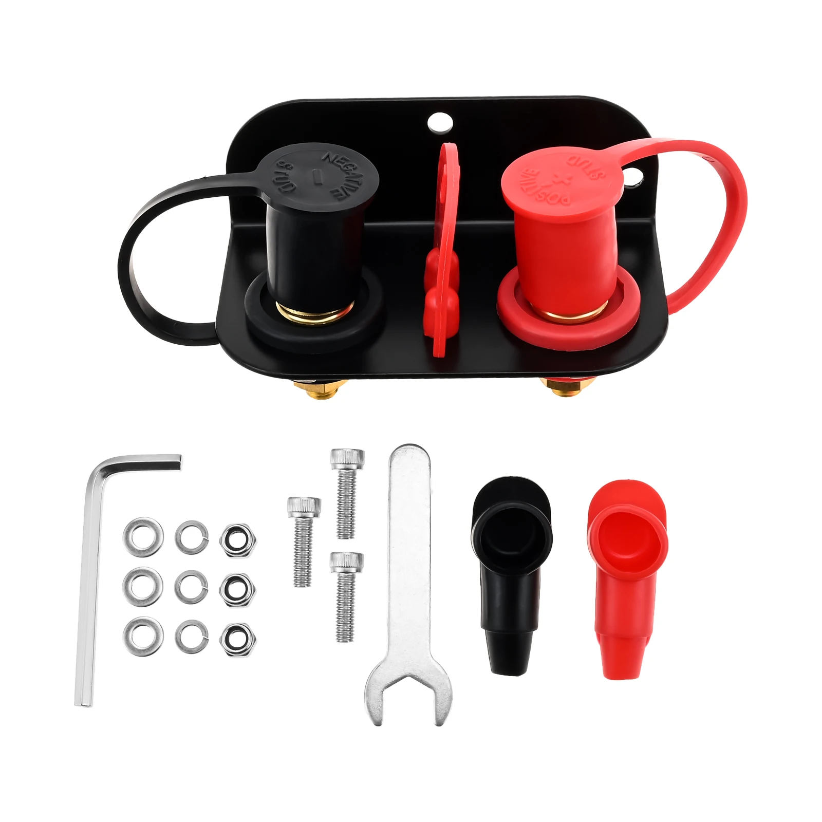 

Комплект перемычек клемм аккумулятора, угловой монтажный кронштейн 250A, 3/8 дюйма, комплект аккумуляторной батареи с двойной головкой для автомобиля, грузовика, лодки, прицепа