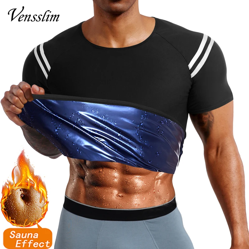 Vensslim Waist Trainer Men Body Shaper Sauna Vest Weight Loss Slimming Sweat Fat Burner Tummy Control Corset