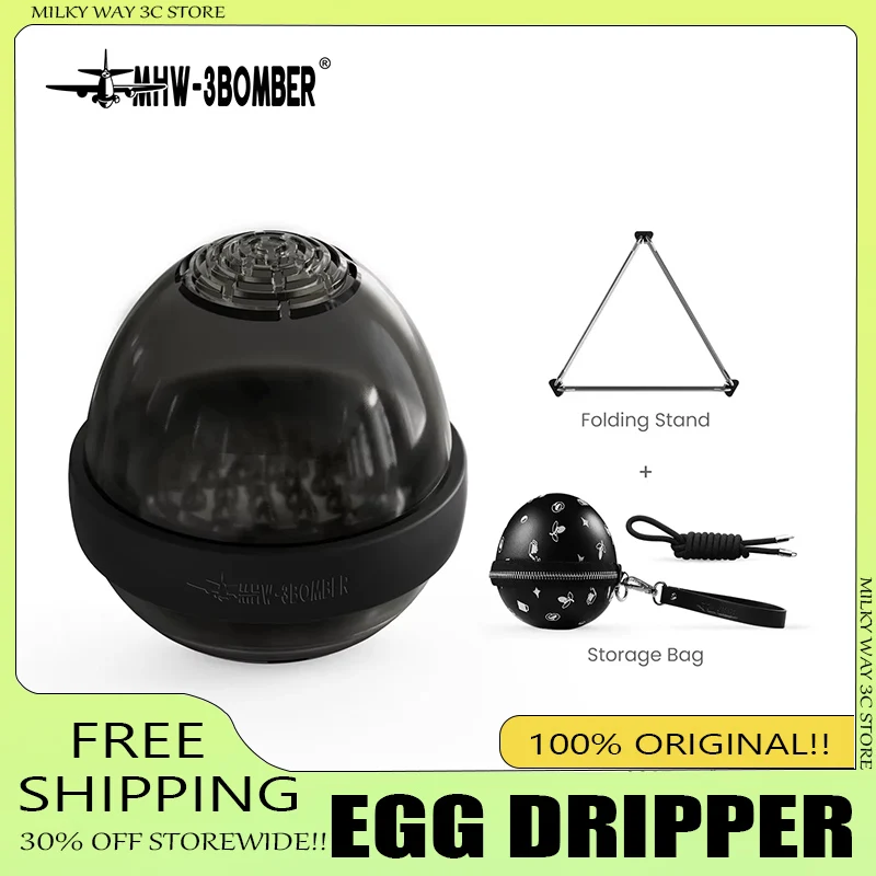 mhw-3bomber-eggonaut-coffee-dripper-flow-control-pour-over-coffee-splitter-coffee-filter-portable-playfully-for-travel-camping