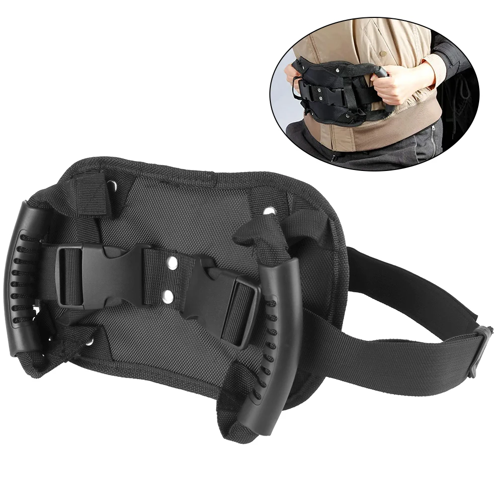 

Universal Motorcycle Passager Safety Belt Rear Seat Grab Handle Non-Slip Safety Armrest Adjustable Back Seat Passenger Grips