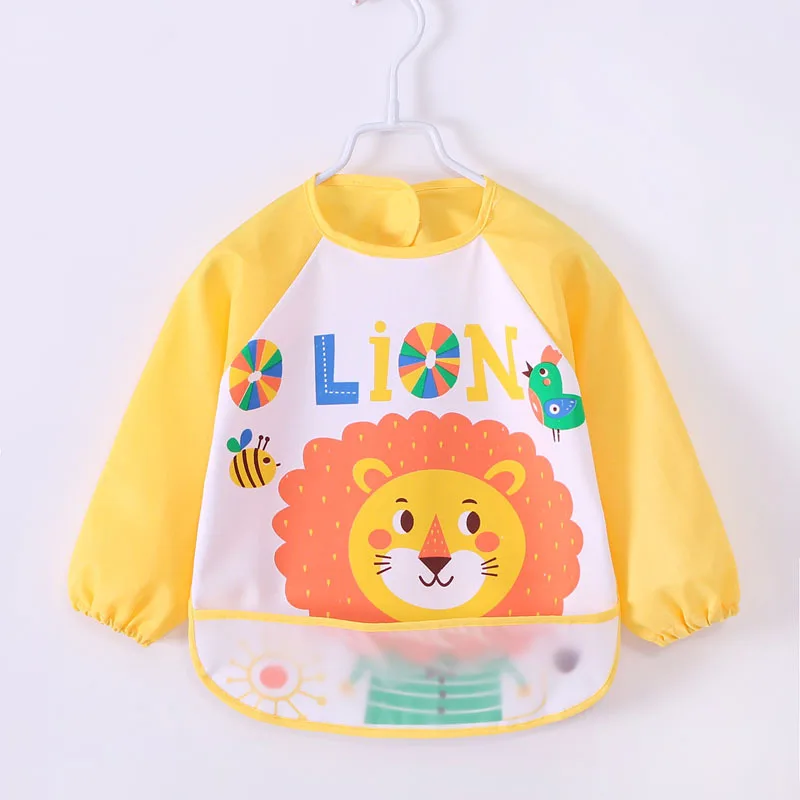 

1pcs Bibs for Baby, Cute Cartoon Waterproof Drool Bibs, Soft Absorbent Infant Feeding Bib, Adjustable Toddler Eating Smock