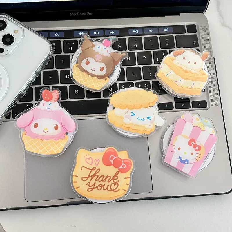 

Sanrio Hello Kitty Kuromi Pochacco Melody For Magsafe Magnetic Phone Grip Tok Stand For iPhone Foldable Wireless Charging Holder