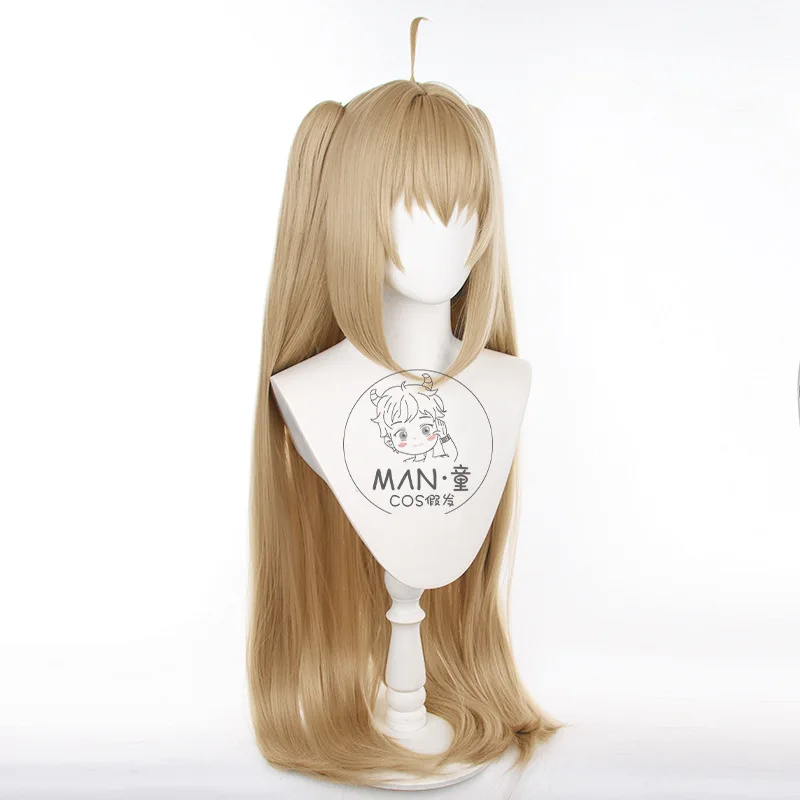 ATRI - لحظاتي العزيزة - شعر مستعار أتولي التنكري بمشبك نمر مزدوج، نسخة شعر مربوطة هدية الهالوين