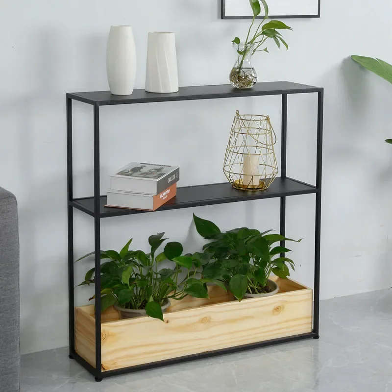 Modern simple entrance table wrought iron living room decorative entrance table multi-layer shelf entrance cabinet Nordic