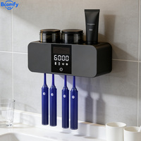 Electric Toothbrush Sterilizer UV Portable Wall Mounted Toothbrush Holder with Dryer Function Sanitizing Toothbrush Organizer