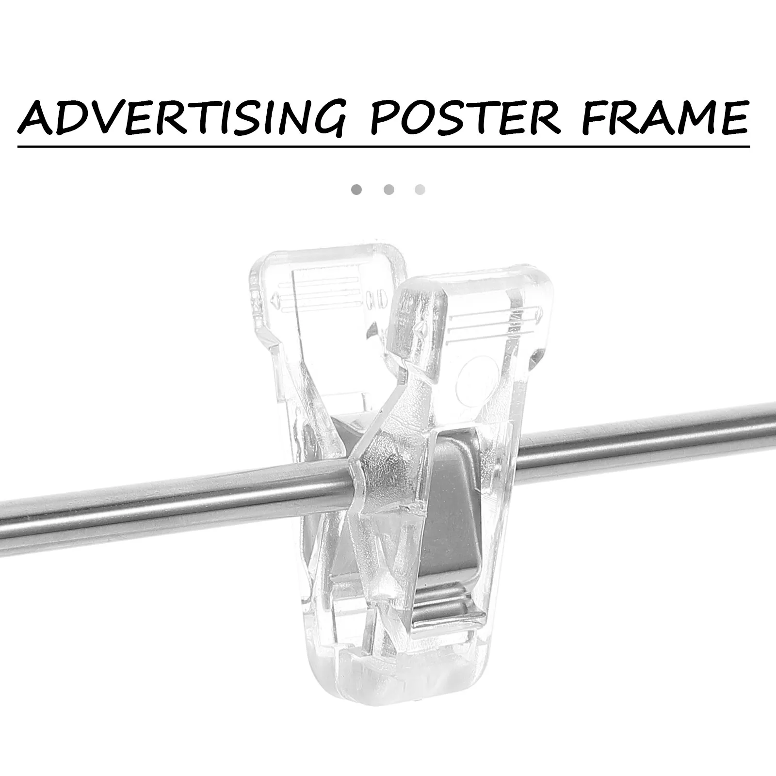 Stainless Steel Banner Holder Stand Desktop Poster Display Rack Adjustable Pop Advertising Sign Bracket for Supermarkets Coffee