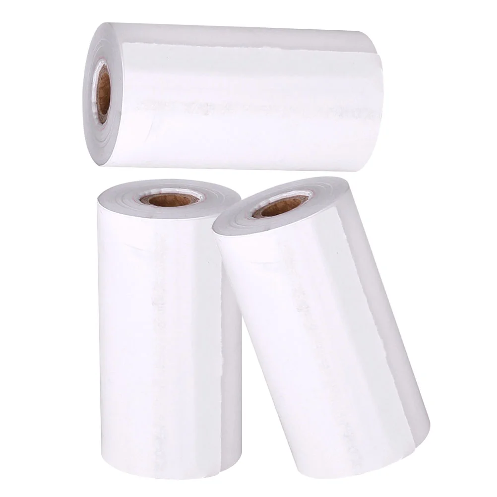 3 Rolls Thermal Printer Camera Paper Instant Refill Multipurpose for Printing White Child