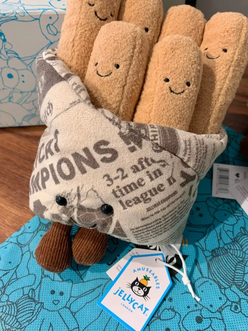 

Новый берет с желейным котом, коробка с рыбой и чипсами, ограниченная серия, новое украшение для дома, автомобиля, игрушка, успокаивающая кукла, подарок на день Святого Валентина