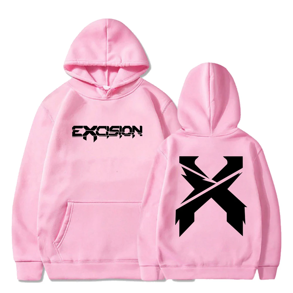 Excision Merch 커버 후디, 2024 넥서스 투어, 남녀공용 긴팔 스트리트웨어, 후드 맨투맨 패션 의류