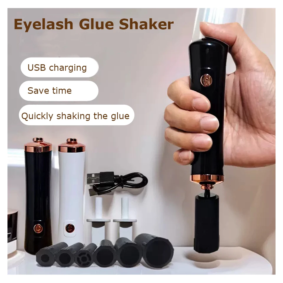 

USB Recharge Lash Glue Shaker Electric Wake Up Device Portable Waterproof Nail Polish Tattoo Ink Pigment Liquid Shaking Machine