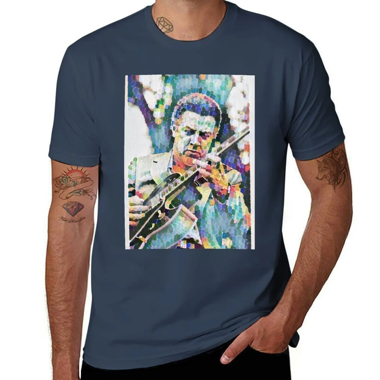 

Kenny Burrell Artistic Painting T-Shirt Plus Size Lightweight Top