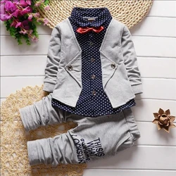 New Spring Autumn Baby Clothes Boys Gentleman Suit Children Fashion Jacket Pants 2Pcs/Set Toddler Casual Costume Kids Tracksuits