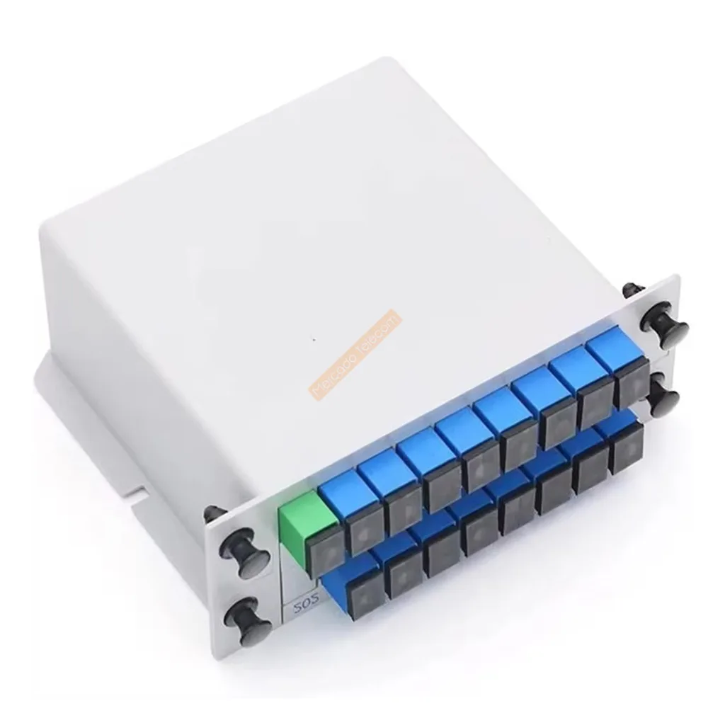 1X2 1X4 1X8 1X16 PLC مقسم الألياف الضوئية 1-2 1-4 1-8 1-16 SC UPC صندوق كاسيت المكونات في نوع مقسم بصري