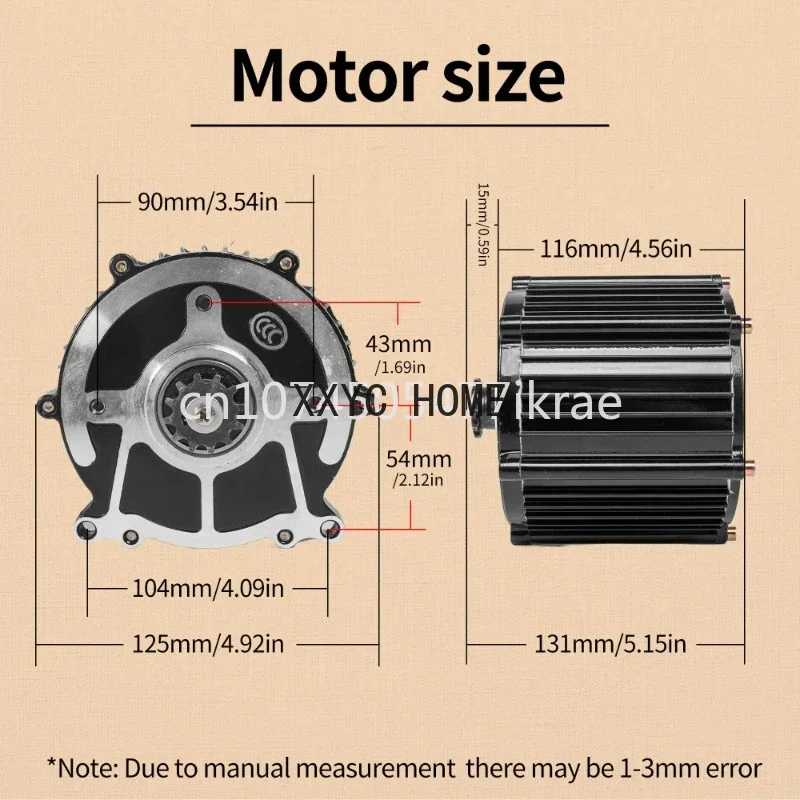 60V 72V 3000W High Speed Electric Go Karts E-Bike Electric Throttle Motorcycle Scooter Brushless dc Motor