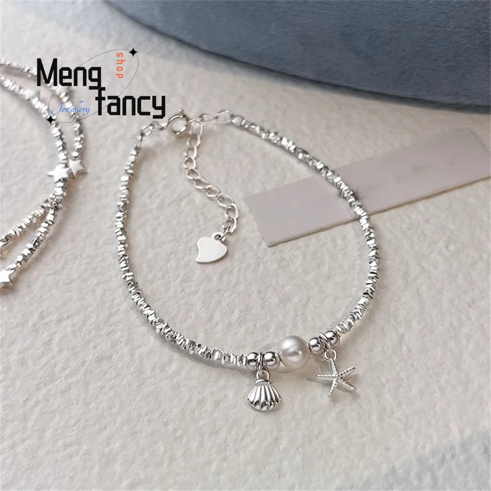 

Silver Starfish Bracelet Is A Bestseller With A Niche Design. It's A High-end Best Friend's Girl Bracelet Fashion Jewelry Luxury