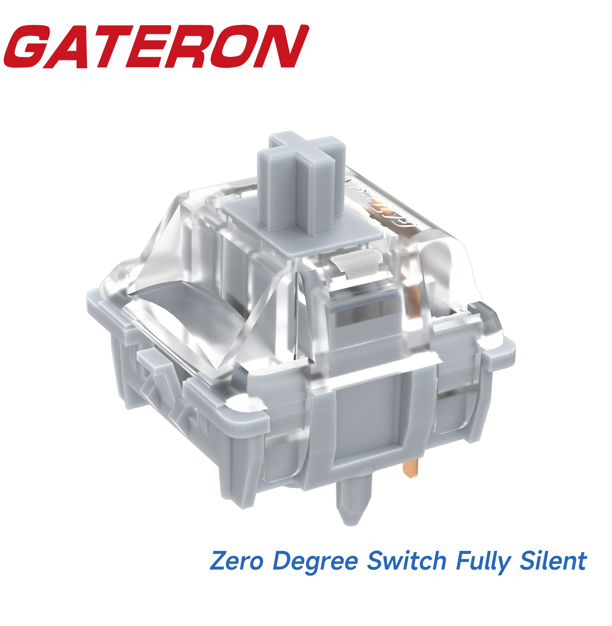 GATERON Dual Rail Zero Degree Switch Fully Silent 3 Layer 5 Pin Linear RGB Hot Swap Customized Mechanical Keyboard Switch