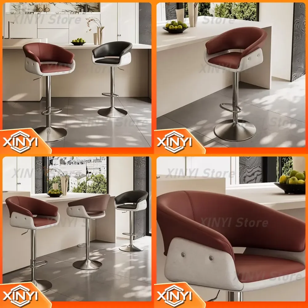 Modern Design Bar Stool Chair for Nordic Minimalist Living Room for Home Bar Kitchen Office High End Furniture for Adults