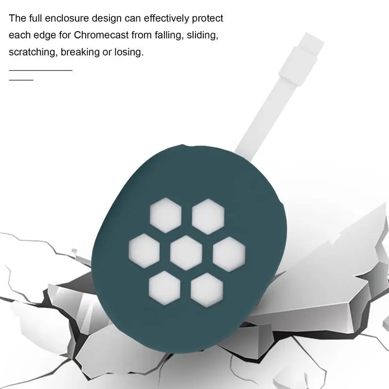 Silicone Cover ForChromecast Streaming Stick 2020 Soft Drop Proof Protective TV Stick Case 2020 ChromecastStick Safety Shell