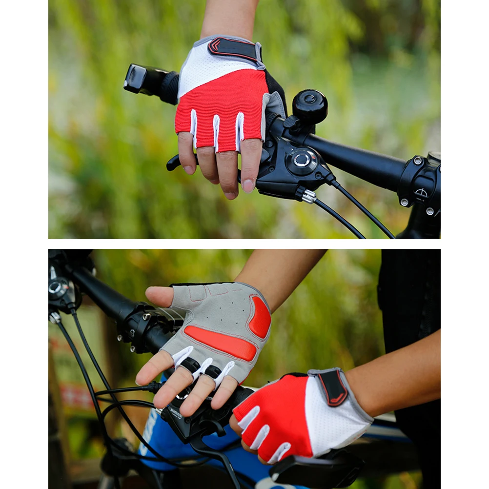 

AntiSlip HalfFinger Gloves CyclingShort Breathable UnisexBiking Outdoor Shockproof Grip Dexterity Driving Riding Fishing Hiking