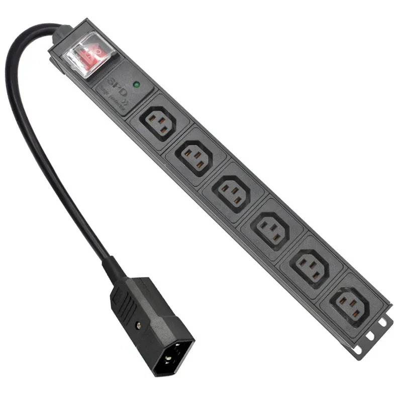 pdu liga de aluminio power strip power rack maneiras c13 tomada de saida protecao contra raios ue eua reino unido c14 l630p plug 01